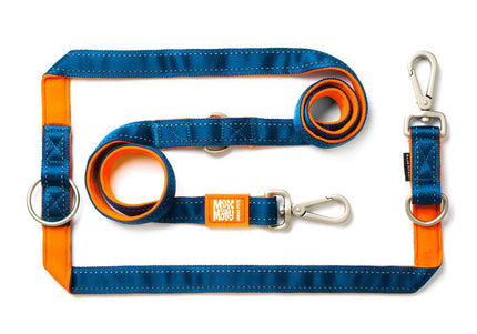 Max&Molly Matrix Orange Multi-Leash – Adjustable Reflective Dog Leash, 200cm, XS Size