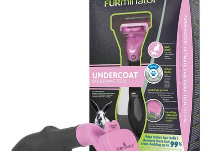 FURminator Small Animal Deshedding Tool – Ergonomic Handle with FURejector Button