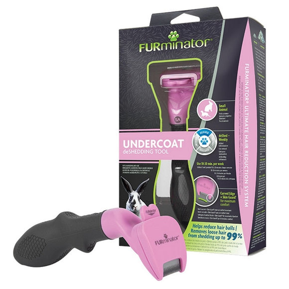 FURminator Small Animal Deshedding Tool – Ergonomic Handle with FURejector Button