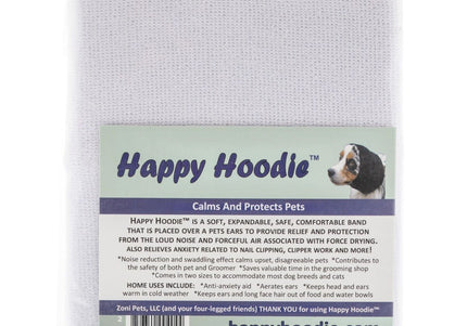 Groom Professional Happy Hoodie Set – Soft White Ear Headband, Calming Noise-Reducing Design