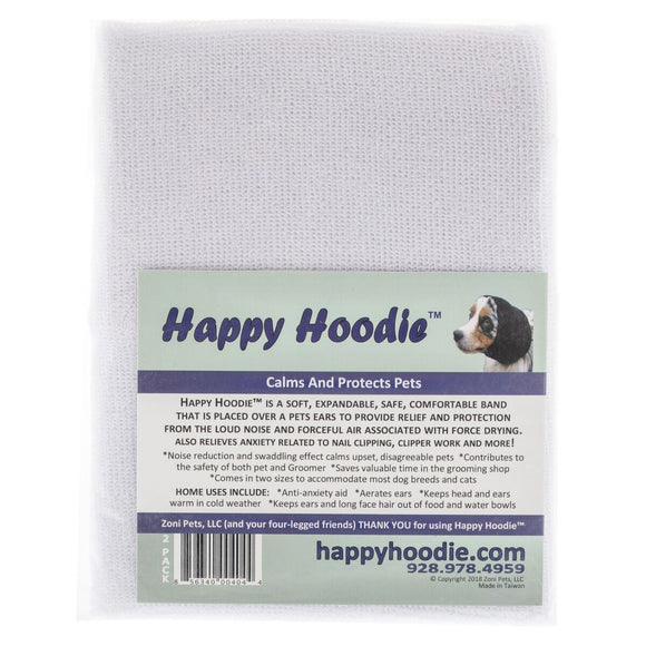 Groom Professional Happy Hoodie Set – Soft White Ear Headband, Calming Noise-Reducing Design