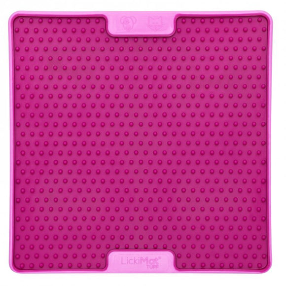 LickiMat Tuff Soother Pro Purple – Durable Hard Licking Mat, Textured Surface for Calming Pets