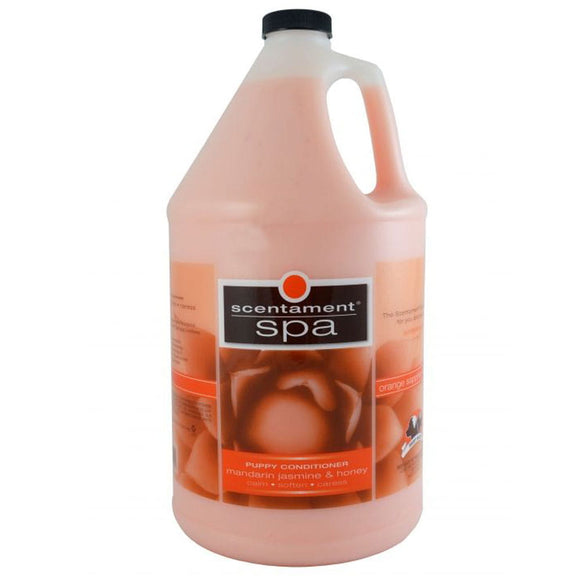 Best Shot Scentament Spa Puppy Conditioner – Hypoallergenic Formula with Mandarin, Jasmine, and Honey, 3.8L