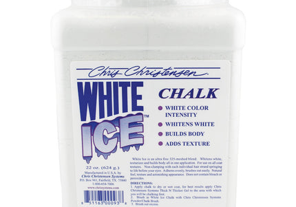 Chris Christensen White Ice Chalk – White Powder Conceals Discolorations, Adds Coat Texture, 624g