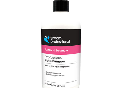 Groom Professional Almond Detangle Shampoo – Concentrated 1:10 Formula, 350ml, Smooth Combing Aid