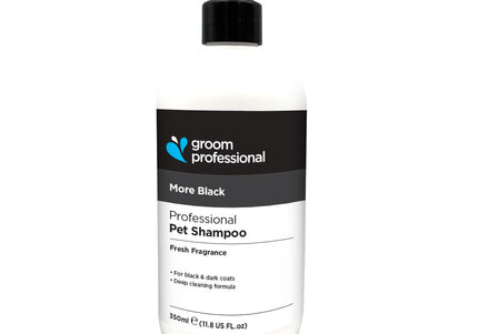 Groom Professional More Black Shampoo – Color-Enhancing Formula for Dark Coats, 350ml
