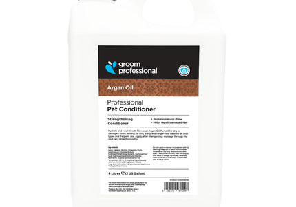 Groom Professional Argan Oil Conditioner – Intense Moisture Concentrate, 1:10 Dilution, 4L Bottle