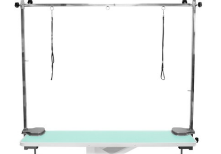 Blovi Solid Double-Sided Grooming Arm – Adjustable Steel Support, Fits 110–125cm Tables