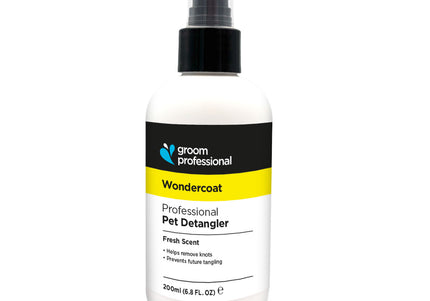 Groom Professional Wondercoat Detangling & Conditioning Spray 200ml – Fast-Acting Coat Softener