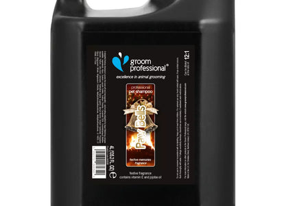 Groom Professional Paw Bells Shampoo – Concentrated Christmas Scent, 1:12 Dilution, 4L Bottle