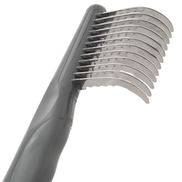Furrish Detangling Comb – Side Felt Grooming Tool with 12 Long Blades, Ergonomic Design