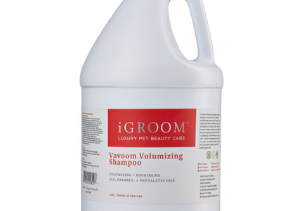 iGroom Vavoom Volumizing Shampoo – Concentrated 1:8 Formula, 3.8L, Enhances Coat Volume