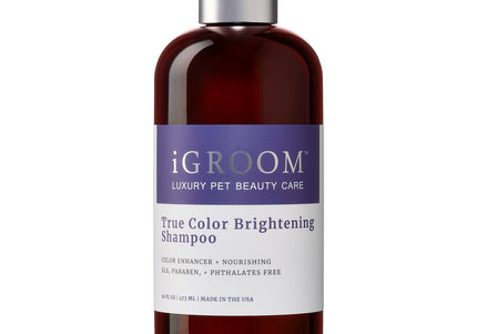 iGroom True Color Brightening Shampoo – Color-Enhancing, Shine-Boosting 1:8 Concentrate, 473ml