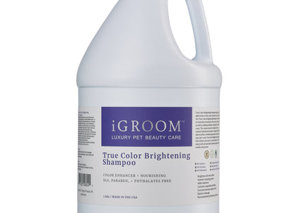 iGroom True Color Brightening Shampoo – Color-Enhancing, Shine-Boosting 1:8 Concentrate, 3.8L