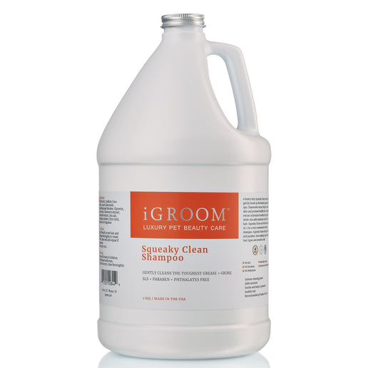 iGroom Squeaky Clean Shampoo – Gentle Concentrate 1:16, 3.8L, for Sensitive Skin, Deep Cleansing