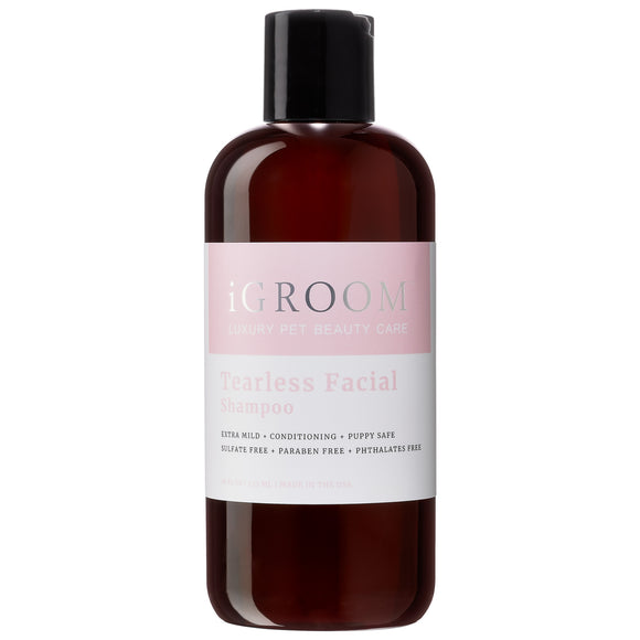 iGroom Tearless Facial Shampoo – Gentle Concentrated Cleanser, Non-Irritating Formula, 473ml