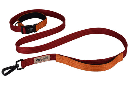 Hamilton Go Boldly Get Out & GO Nylon Leash – Adjustable 120-180cm, 25mm, Brown, Durable Design