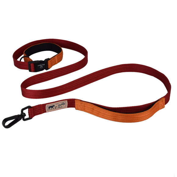 Hamilton Go Boldly Get Out & GO Nylon Leash – Adjustable 120-180cm, 25mm, Brown, Durable Design