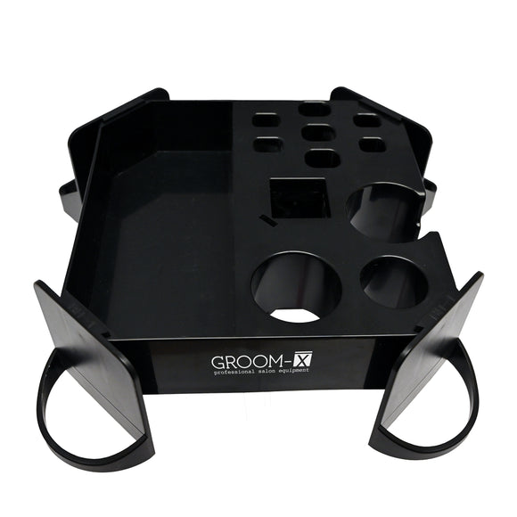 Groom-X Handy Tool Holder Deluxe Black – Ergonomic Grooming Organizer with Arm Attachment