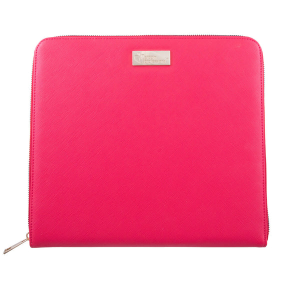 Groom Professional Pink Scissor Case – Large Organizer Holds 5 Pairs, Durable Design