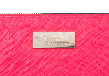 Groom Professional Pink Scissor Case – Large Durable Storage for 5 Grooming Scissors, Pink