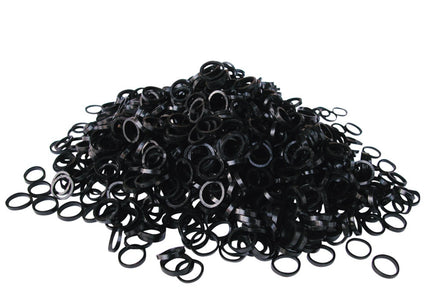 Show Tech Latex Rubber Bands – Black, 0.8 cm Diameter, 1000 Pack, Durable and Flexible