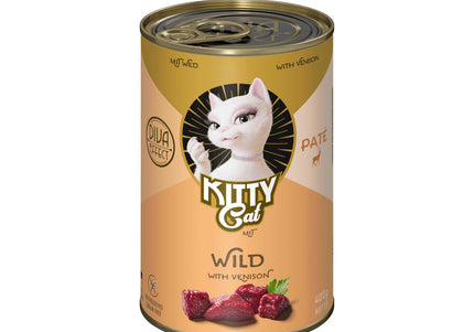 Kitty Cat Venison Pate – Grain-Free Wet Cat Food, 400g, Premium Protein Formula