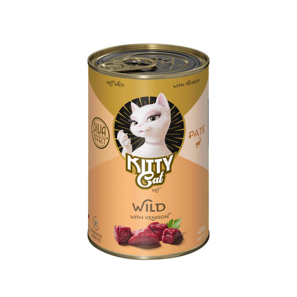 Kitty Cat Venison Pate – Grain-Free Wet Cat Food, 400g, Premium Protein Formula