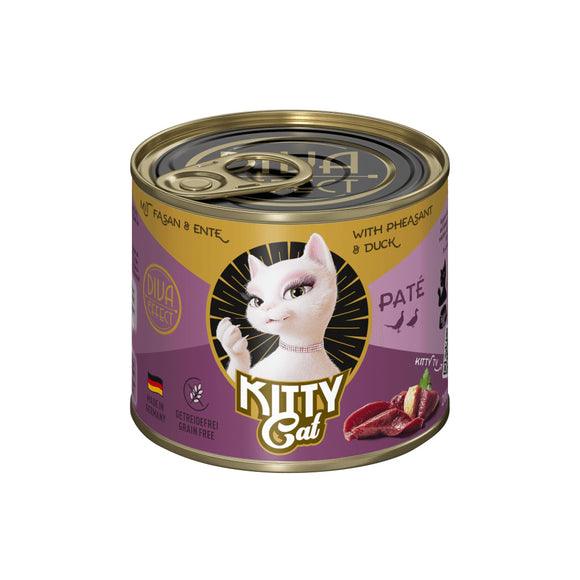 Kitty Cat Pheasant & Duck Pate – Grain-Free Wet Cat Food, 200g, Protein-Rich Formula