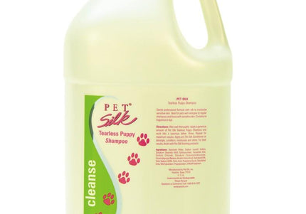 Pet Silk Tearless Puppy Shampoo – Gentle Concentrate Formula, 1:16 Dilution, 3.8L Bottle