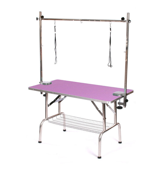 Blovi Trimming Table – Sturdy Black Tabletop 110x60cm, Fixed Height 65cm