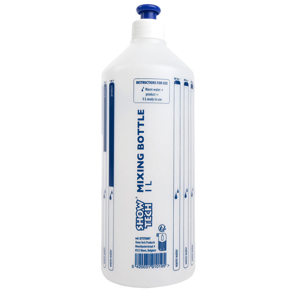 Show Tech Mixing Bottle – Durable Plastic Dilution Bottle, 1 Liter Capacity
