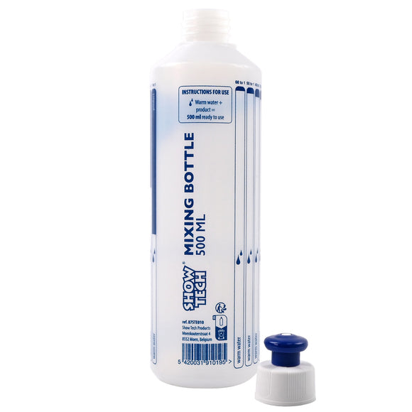 Show Tech Mixing Bottle – Clear Plastic Dilution Bottle, 500ml Capacity, Easy-Pour Design