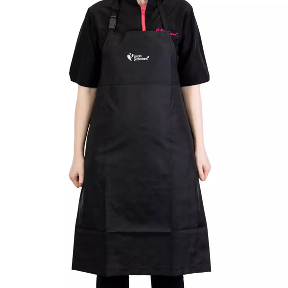 Groom Professional Grazia Grooming Apron – Waterproof, Durable Design in Black
