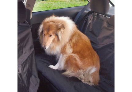 Flamingo Coda Black Waterproof Dog Seat Cover – Durable, Large Protective Car Mat 214x147cm