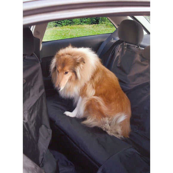 Flamingo Coda Black Waterproof Dog Seat Cover – Durable, Large Protective Car Mat 214x147cm