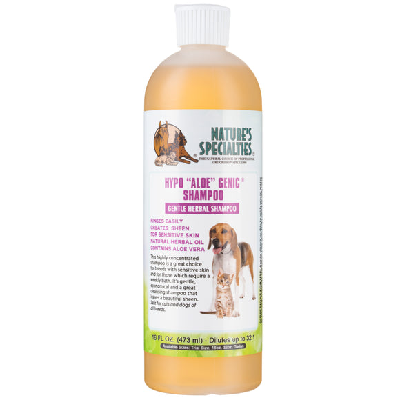 Nature's Specialties Hypo Aloe Genic Shampoo – Herbal Formula, Sensitive Skin, Concentrate 1:32, 473ml