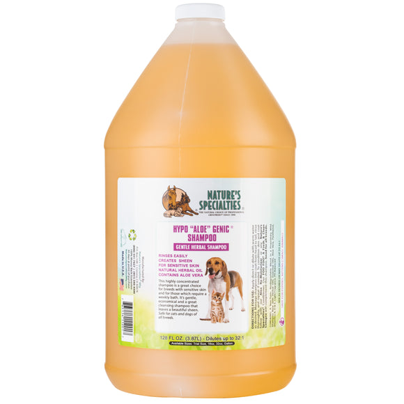 Nature's Specialties Hypo Aloe Genic Shampoo – Herbal Sensitive Skin Formula, Concentrate 1:32, 3.8L