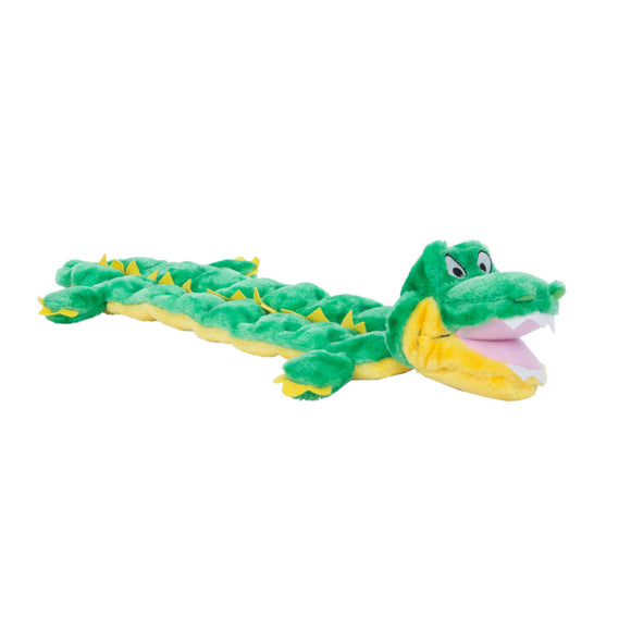Outward Hound Squeaker Matz Gator XL – Plush Green Alligator Play Mat with 16 Squeakers