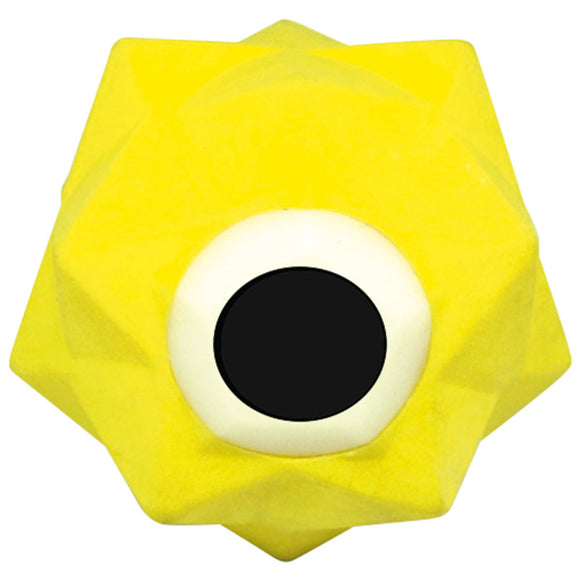 Record Monster Treat Dispensing Dog Toy 6.3cm – Durable Small Lime Ball with Treat Hole