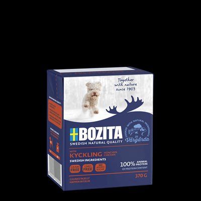 Bozita Chicken Wet Dog Food 370g – High-Protein Complete Meal, Natural Ingredients