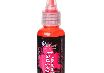 Groom Professional Airbrush Temporary Ink 30ml – Brown, Quick-Drying Color Formula