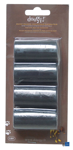 Chadog Dog Waste Bag Rolls – Set of 4, 80 Durable Leak-Resistant Bags