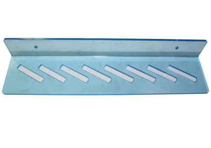 Wall-Mounted Clipper Blade Shelf – Transparent Acrylic Organizer, Holds 8 Blades Securely