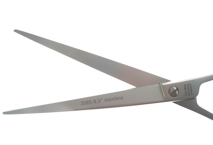 Gotta Solingen 8.5 Inch Straight Grooming Scissors – Precision Micro-Bevel Blade, Professional Quality