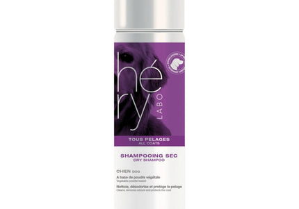 Hery Tous Pelages Dry Shampoo – Gentle Powder Formula, Suitable for All Coat Types, 400ml