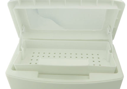 Sterilization Container – Durable Cleaning Box with Removable Tray for Grooming Tools and Blades