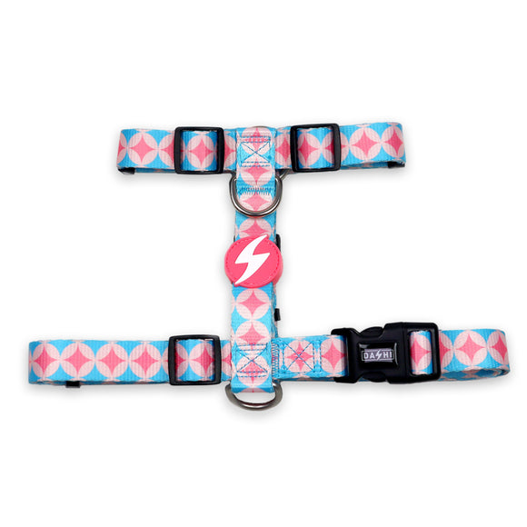 Dashi Coral Back Harness – Adjustable Guard Harness with Colorful Mosaic Pattern, Large Size