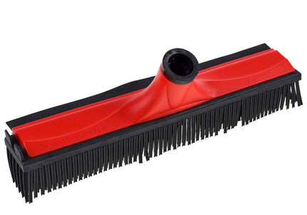 V7 Rubber Grooming Broom – Telescopic Pole, Innovative Red Design, Efficient Hair Removal