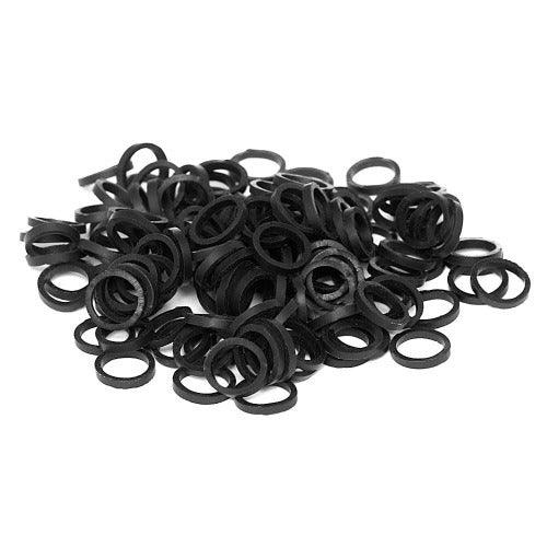 Paw Marks Latex Bands 6.3mm – Professional Super Durable Black Latex Bands, 1000 Pack